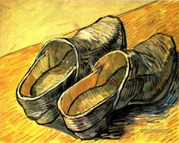 Vincent Van Gogh œuvres - Une paire de sabots en cuir Vincent van Gogh